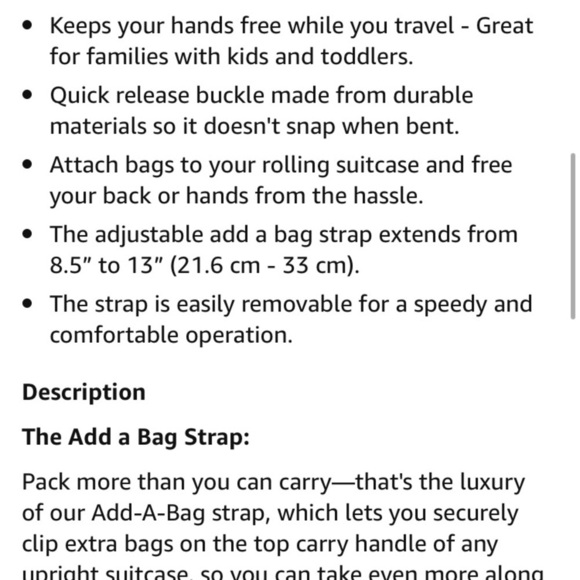 Carry On Bag Strap - Picture 6 of 6